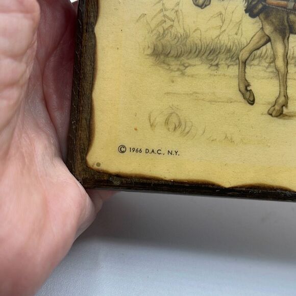 Vintage 1966 Anton Pieck cabin farm art rustic decor - Picture 4 of 11